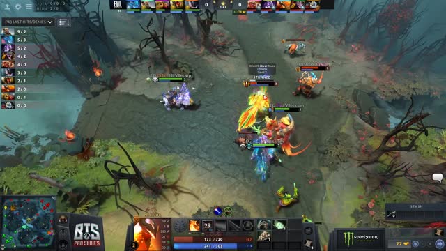 EG.Arteezy takes First Blood on CHAOS.Biver!