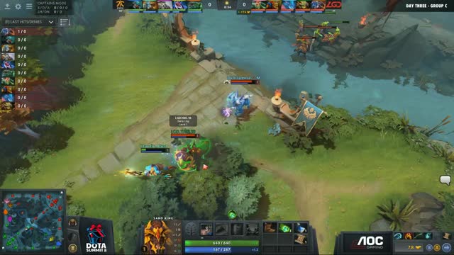 LGD.Yao takes First Blood on Fnatic.Abed!