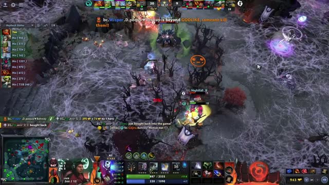 Arteezy gets a double kill!