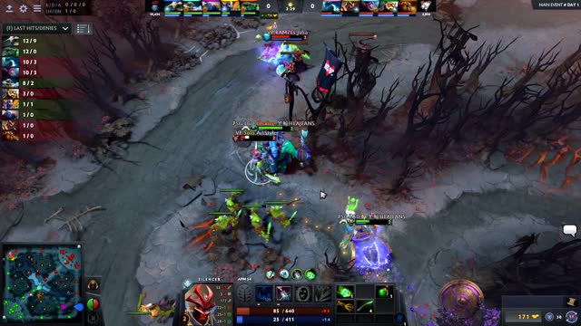 PSG.LGD.fy takes First Blood on VP.Solo!
