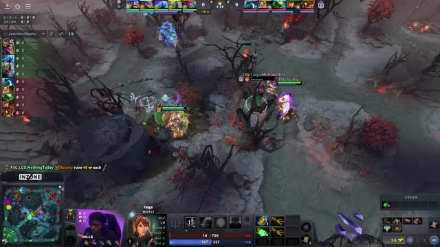 PSG.LGD.y` takes First Blood on OG.Taiga!