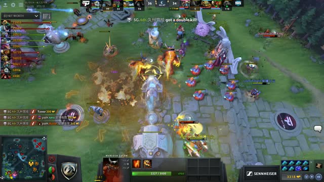 w33 gets a double kill!