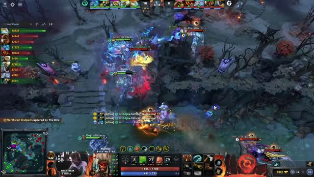 Arteezy kills Beastcoast.Stinger!