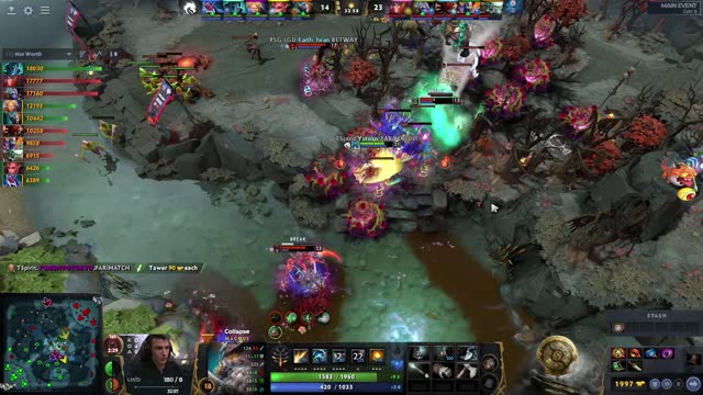 PSG.LGD.NothingToSay kills TSpirit.Collapse!