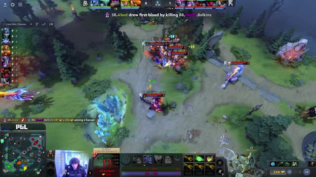 SR.Abed takes First Blood on Dendi!