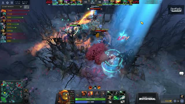 LFY.inflame kills LGD.Yao!