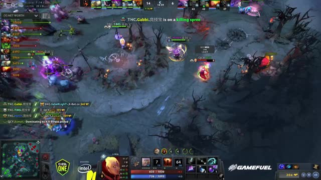 TNC.Gabbi's double kill leads to a team wipe!