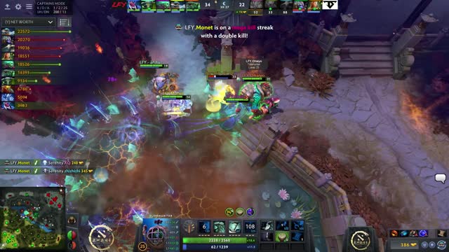 LFY.Monet gets a triple kill!