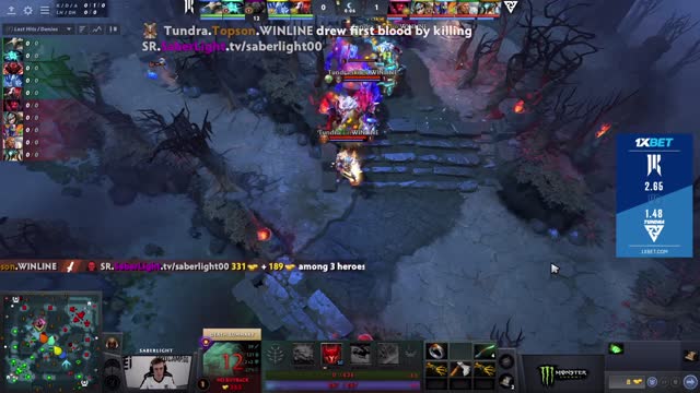 Topson takes First Blood on SR.SaberLight!