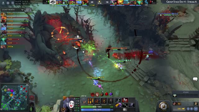 Secret.YapzOr kills Newbee.kaka!