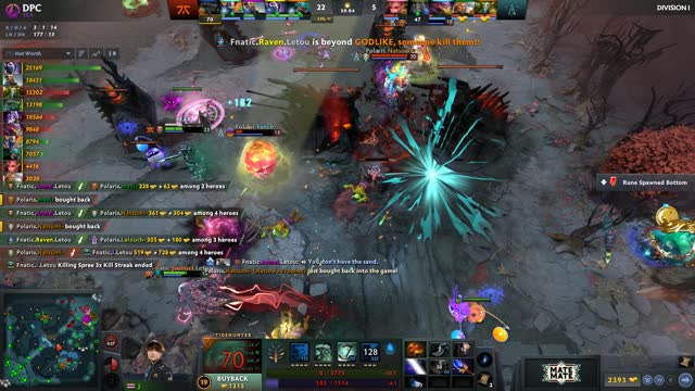 Fnatic.Raven's ultra kill leads to a team wipe!