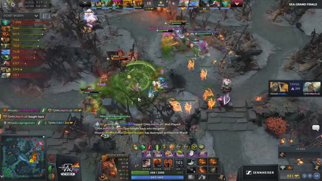 Mineski gets 3 kills!