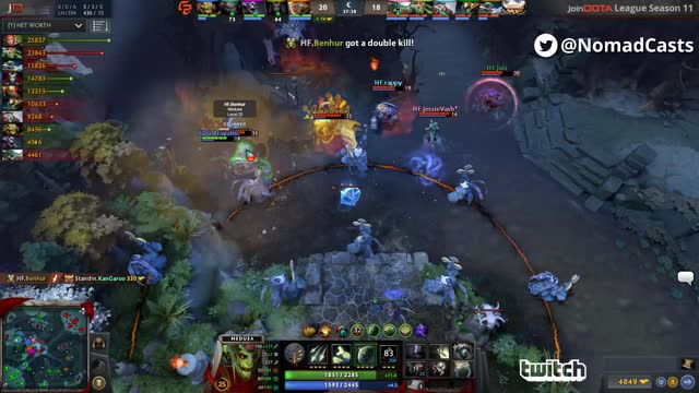 Benhur gets a triple kill!