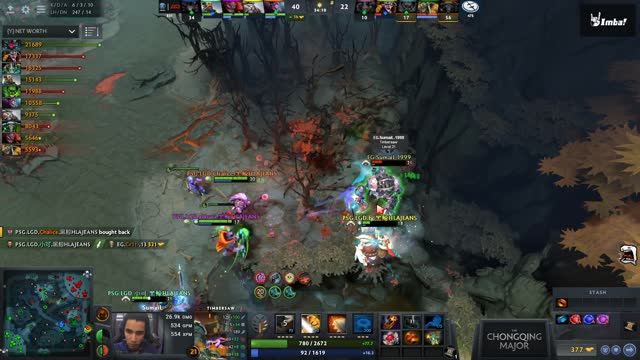 PSG.LGD gets 3 kills!