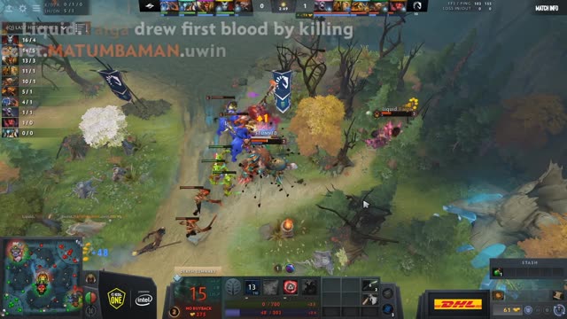 Liquid.Taiga❤ takes First Blood on Chaos.MATUMBAMAN!