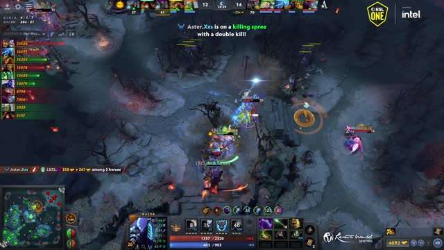 Aster.Xxs's double kill leads to a team wipe!