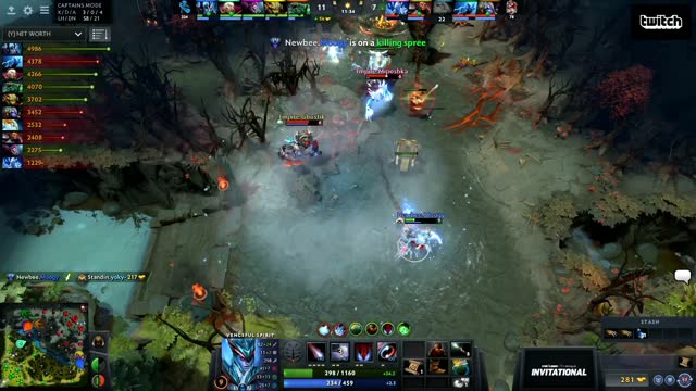 Newbee.uuu9/Moogy gets a double kill!