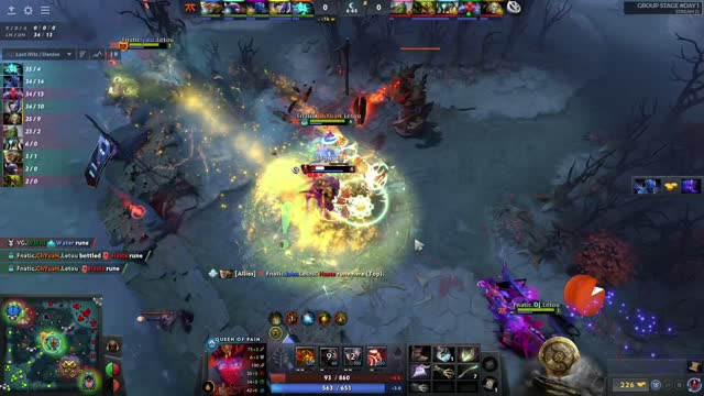 Fnatic.ChYuaN takes First Blood on VG.Ori!