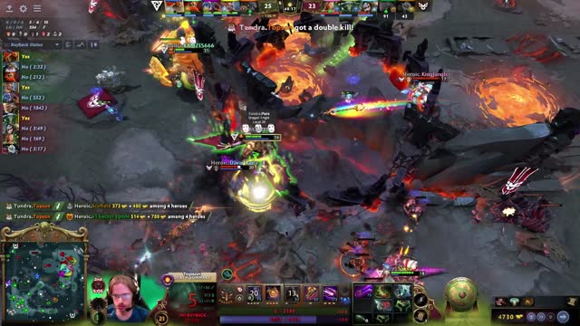 Tundra.Pure~'s triple kill leads to a team wipe!