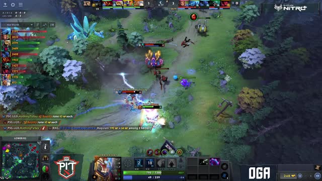 PSG.LGD.NothingToSay gets a double kill!