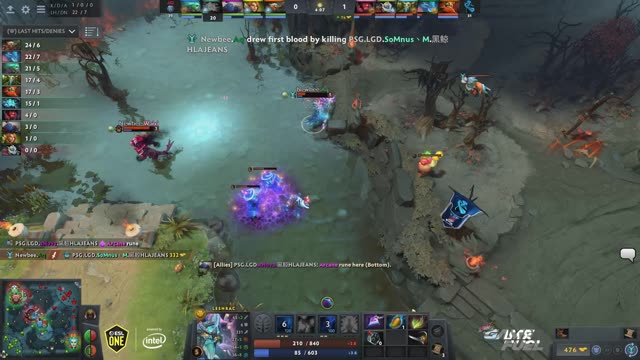  G�k^ takes First Blood on PSG.LGD.Maybe!