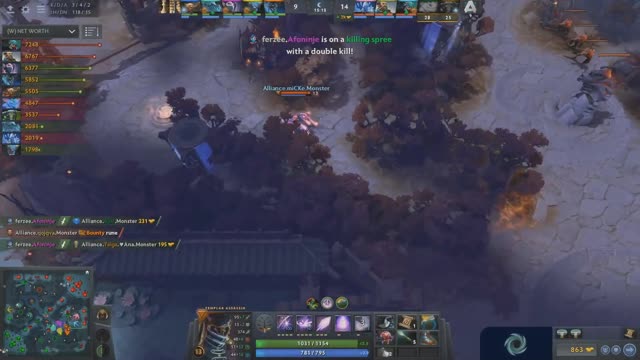 Afoninje gets a double kill!