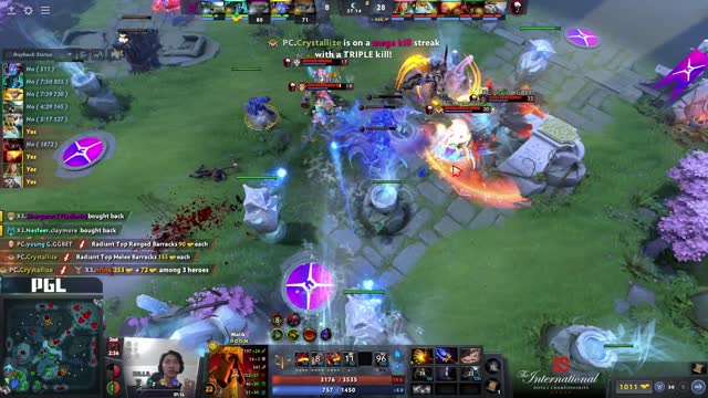 Crystallize's triple kill leads to a team wipe!