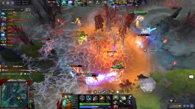 EHOME.Faith_bian's triple kill leads to a team wipe!