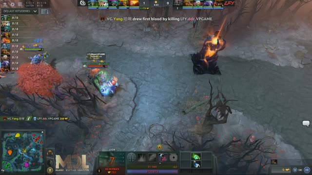 Yang takes First Blood on LFY.ddc!