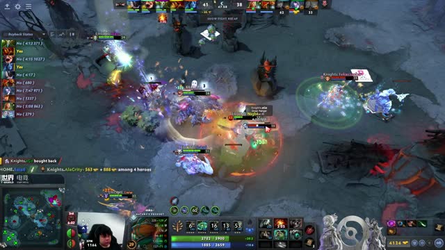 EHOME gets 3 kills!