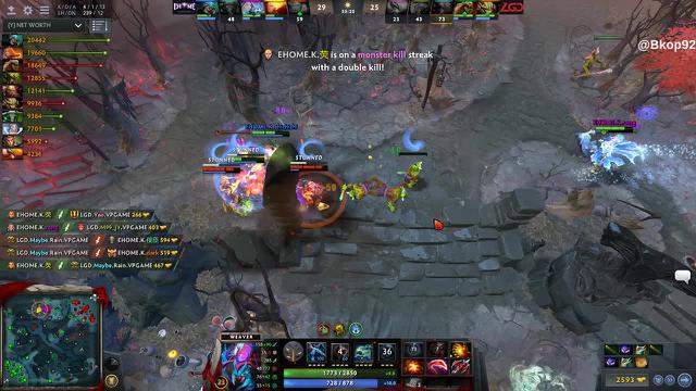 荧's triple kill leads to a team wipe!