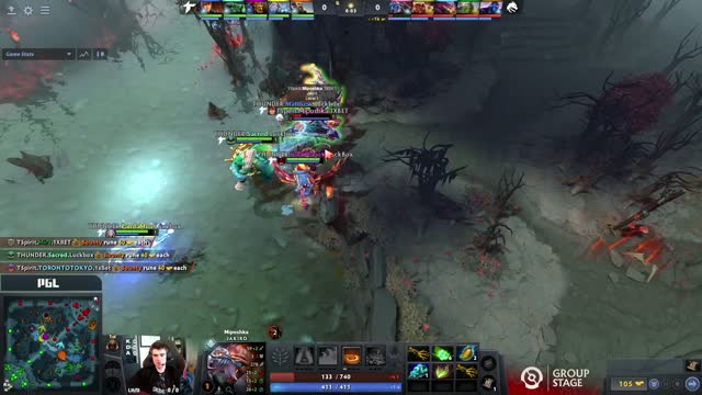 ThunderP.DarkMago♥ takes First Blood on TSpirit.Miposhka!