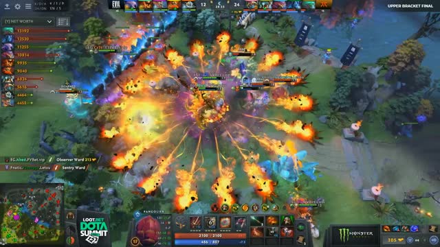 EG.Arteezy gets a double kill!