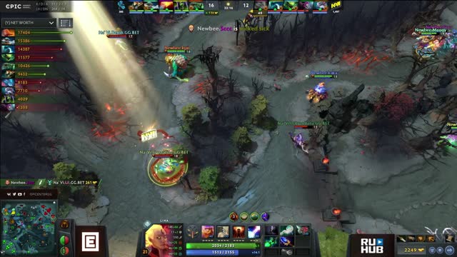 Newbee.Sccc gets a double kill!