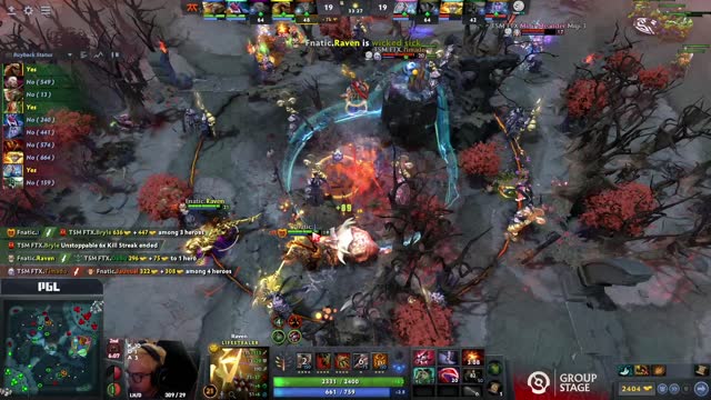 Fnatic.Raven's triple kill leads to a team wipe!