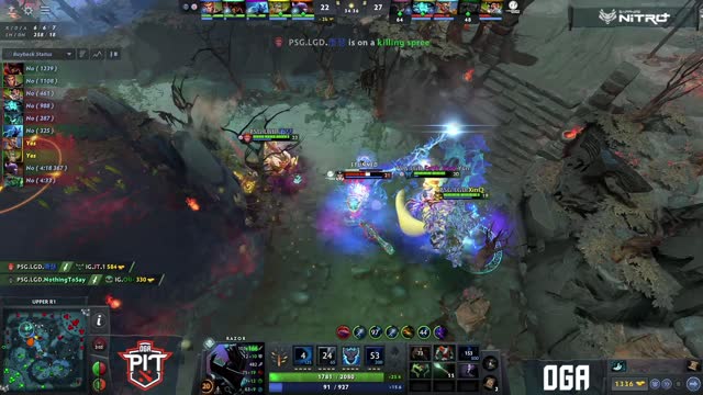 PSG.LGD.NothingToSay gets a double kill!