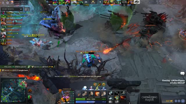 LGD.Maybe gets a double kill!