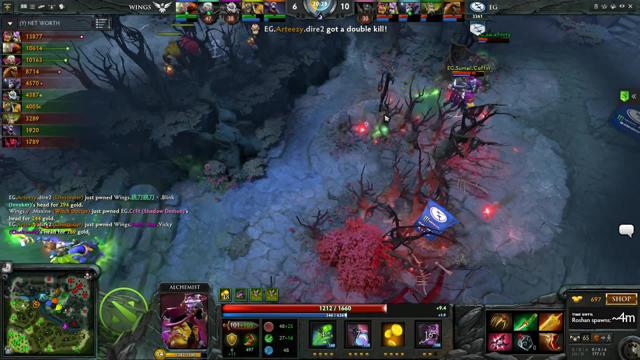 EG.Arteezy gets a double kill!