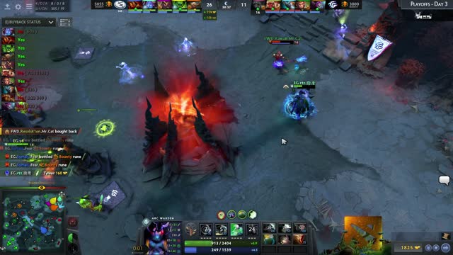 EG.Arteezy kills SVG!