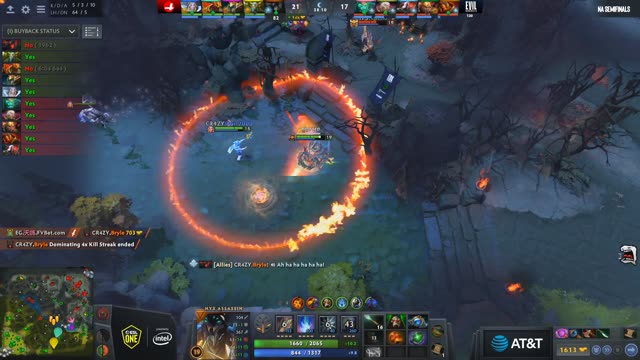 EG.Arteezy gets a double kill!