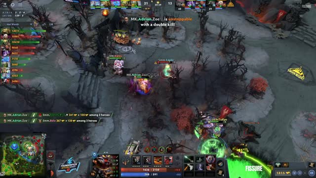 Adrian's double kill leads to a team wipe!