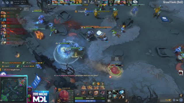 Liquid.Miracle-'s double kill leads to a team wipe!