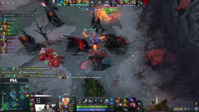 EG.Abed's triple kill leads to a team wipe!