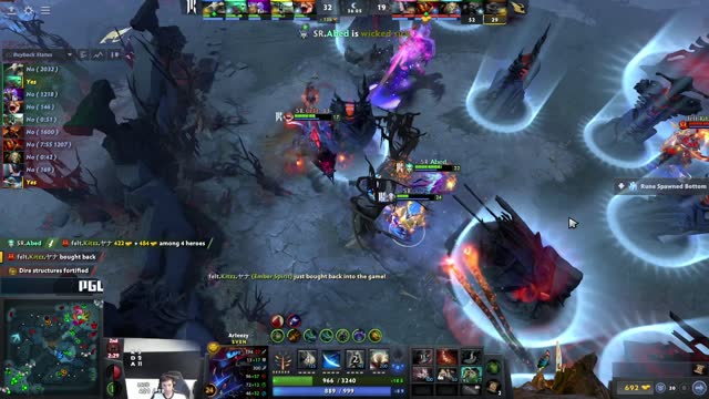 Arteezy gets a double kill!