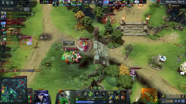 EG.Arteezy gets a double kill!