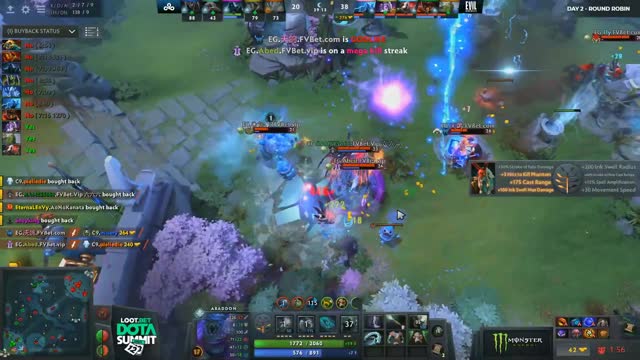 EG.Arteezy gets a double kill!