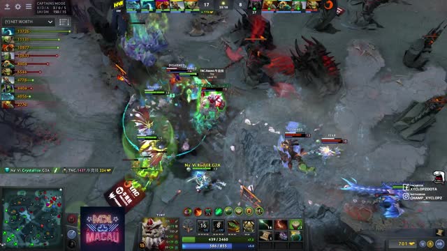 Na`Vi.Dendi gets a double kill!