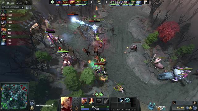 VP.Lil takes First Blood on OG.JerAx!