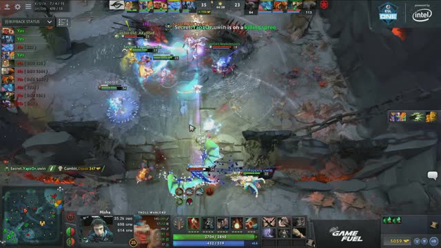 Secret.Puppey's double kill leads to a team wipe!