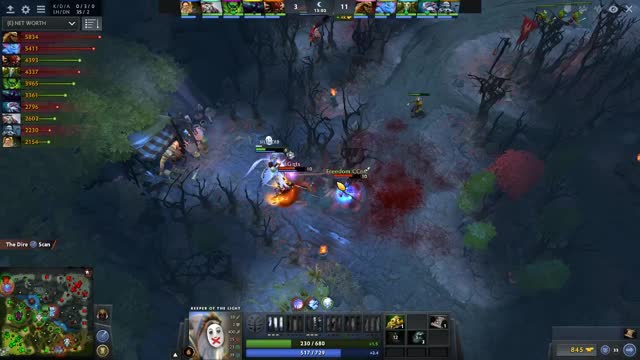 EG.Arteezy kills DeMoN!